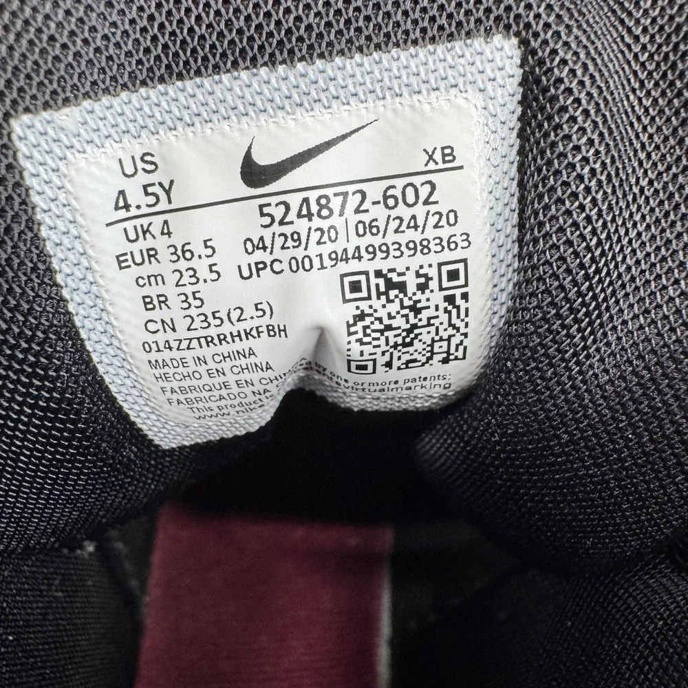 Nike Woodside 2 High ACG Youth 4.5Y Burgundy Boots 524872-602
